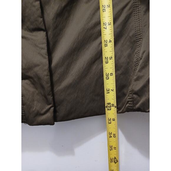 Old Navy Parka L Brown Coat Fur Trim Hood Warm Lined Winter Jacket Gorp Preppy - Picture 11 of 16